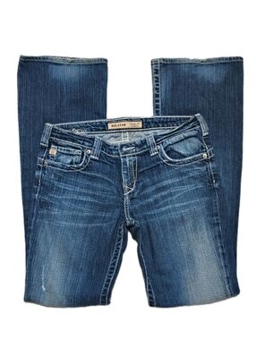 Y2K Buckle Big Star Casey K Low Rise Boot Cut Jeans 2009 Women's 28L Retro